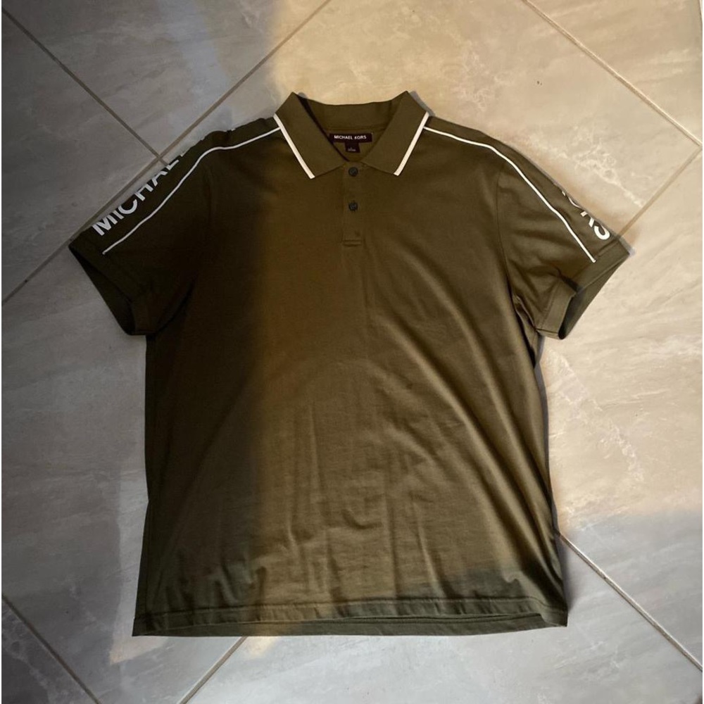 Green Micheal kors polo
